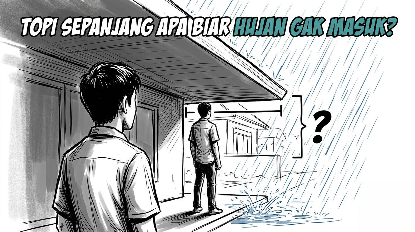 Tempias Hujan: Ada Rumusnya, tapi Kenapa Arsitek Sering Nyerah Ngitungnya?